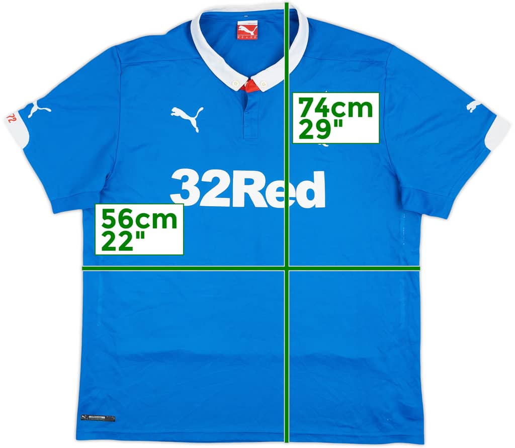 2014-15 Rangers Home Shirt - 7/10 - (XL)