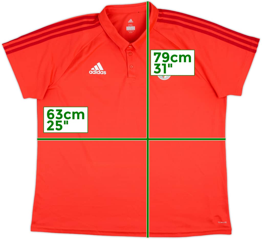 2017-18 Benfica adidas Polo Shirt - 7/10 - (XXL)