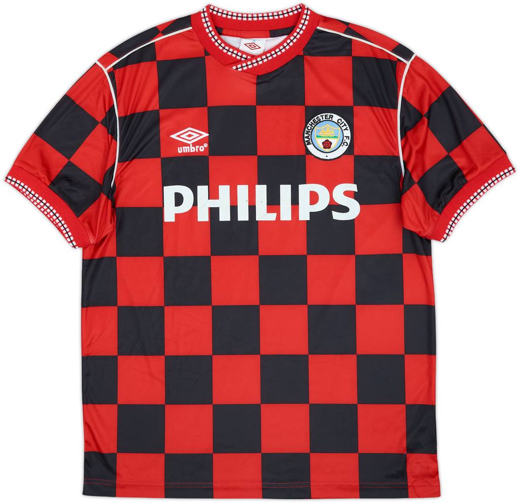 2009-10 Manchester City Umbro Retro '1986-89 Away' Reissue Shirt - 7/10 - (L)
