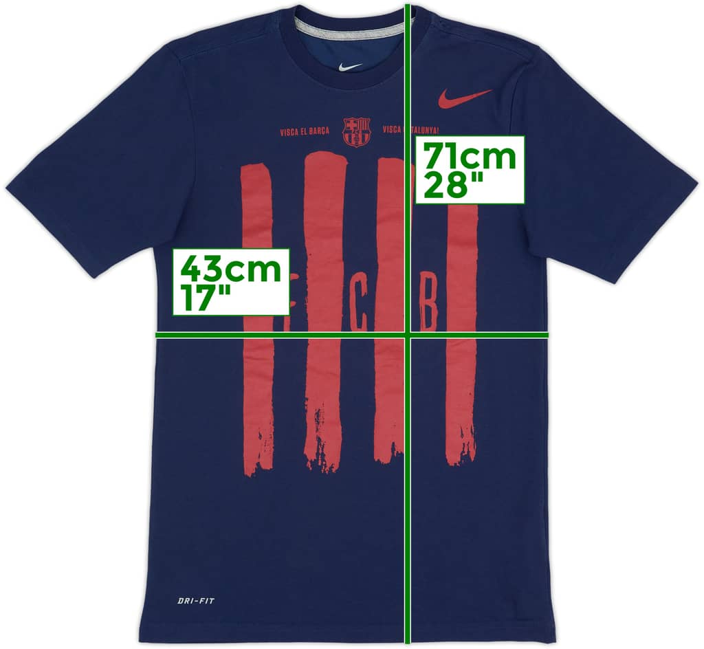 2012-13 Barcelona Nike Cotton Tee - 8/10 - (S)