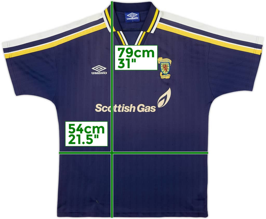 1998-99 Scotland Umbro Polo Shirt - 4/10 - (L)