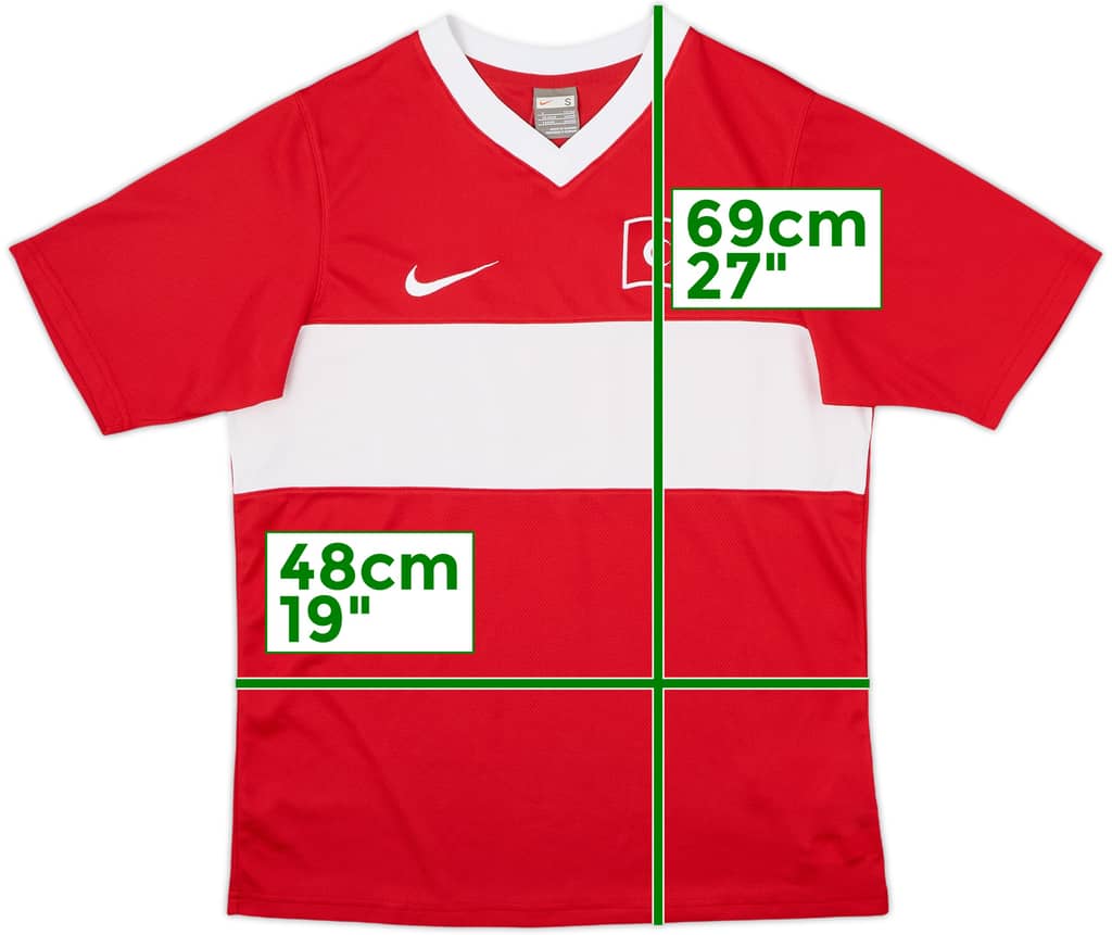 2008-10 Turkey Basic Home Shirt - 8/10 - (S)