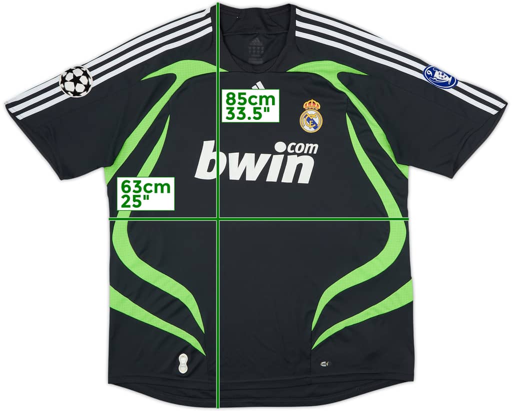 2007-08 Real Madrid CL Third Shirt - 6/10 - (XL)