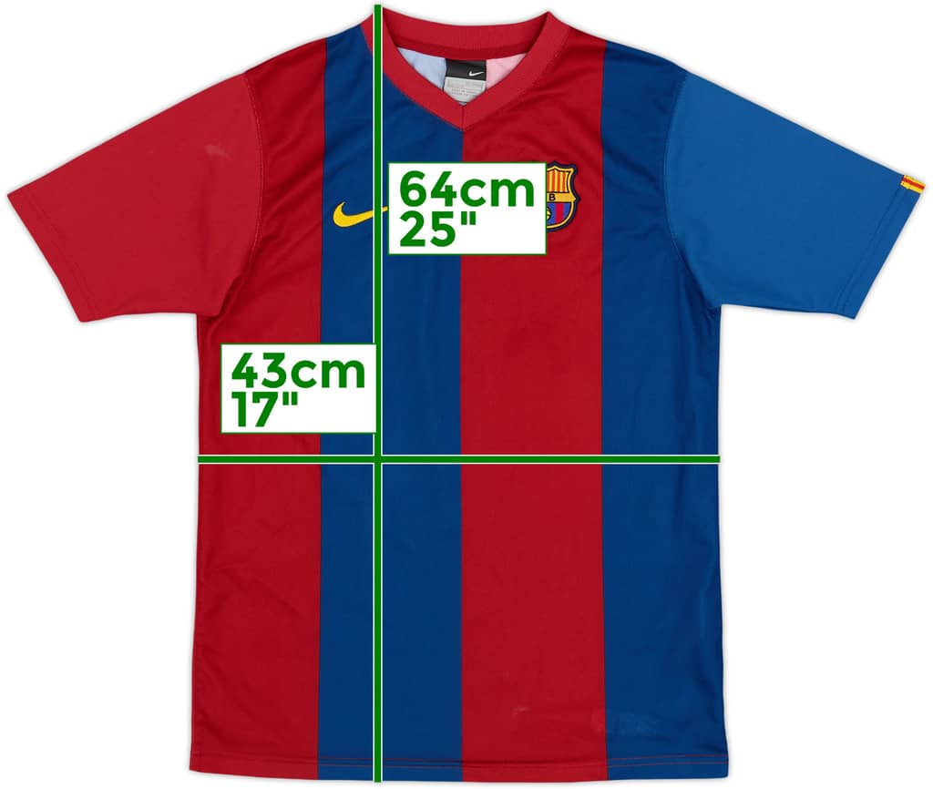 2006-07 Barcelona Basic Home Shirt - 8/10 - (L.Boys)