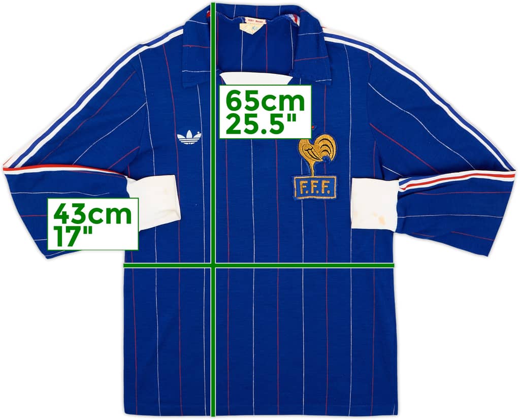 1980-82 France Home L/S Shirt - 8/10 - (M)