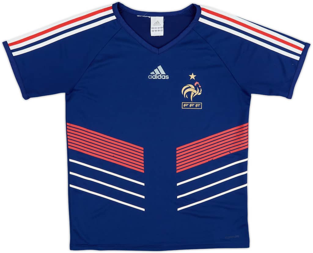 2009-10 France Basic Home Shirt - 4/10 - (XL.Boys)