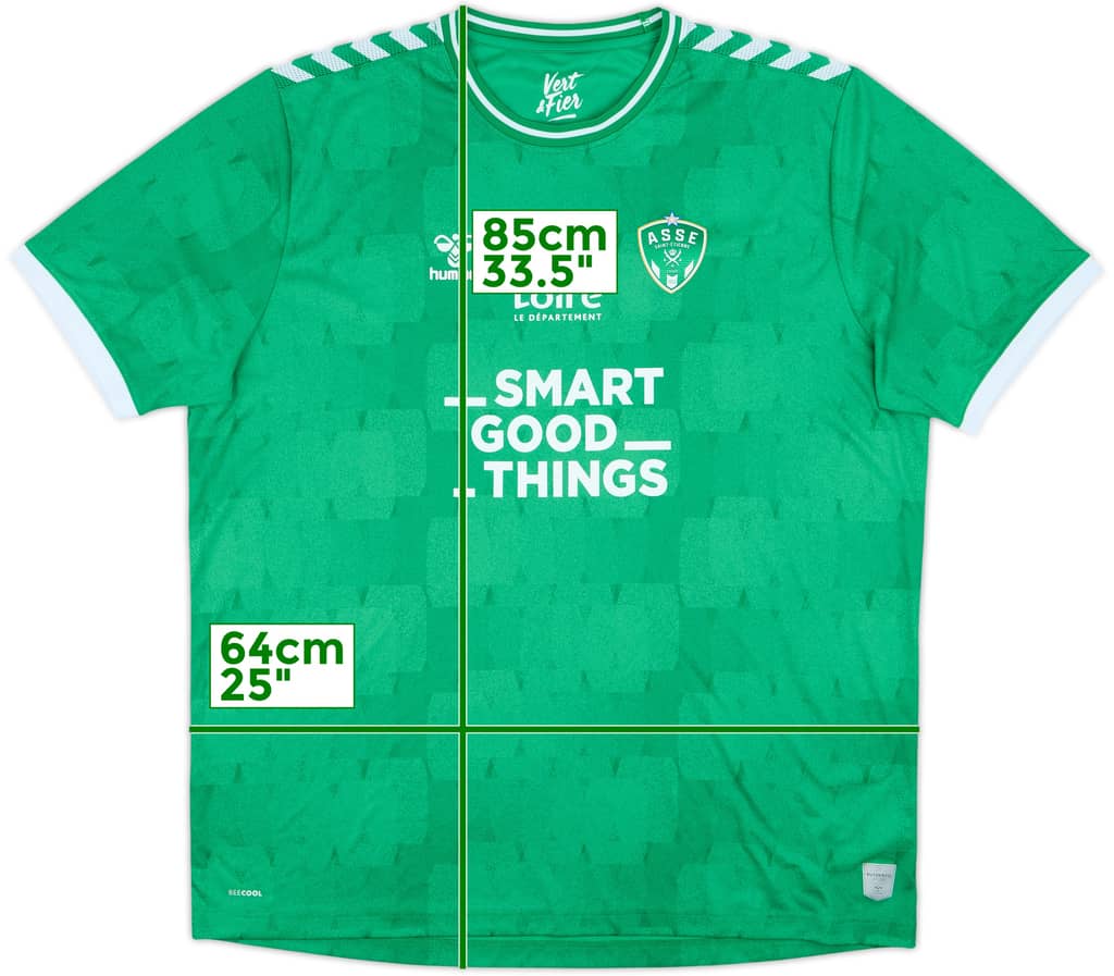 2023-24 Saint Etienne Home Shirt - 10/10 - (4XL)