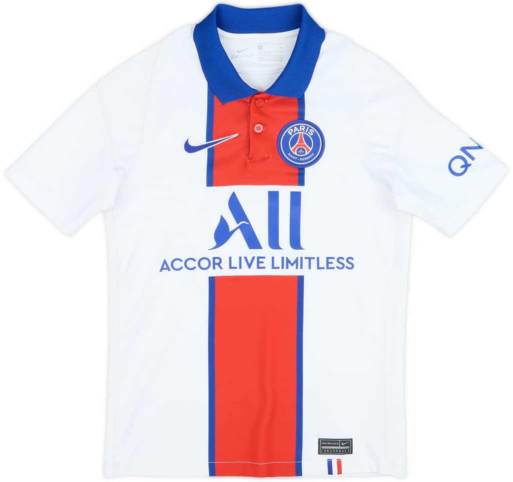 Camiseta de visitante del Paris Saint-Germain 2020-21 - 8/10 - (Niños S)