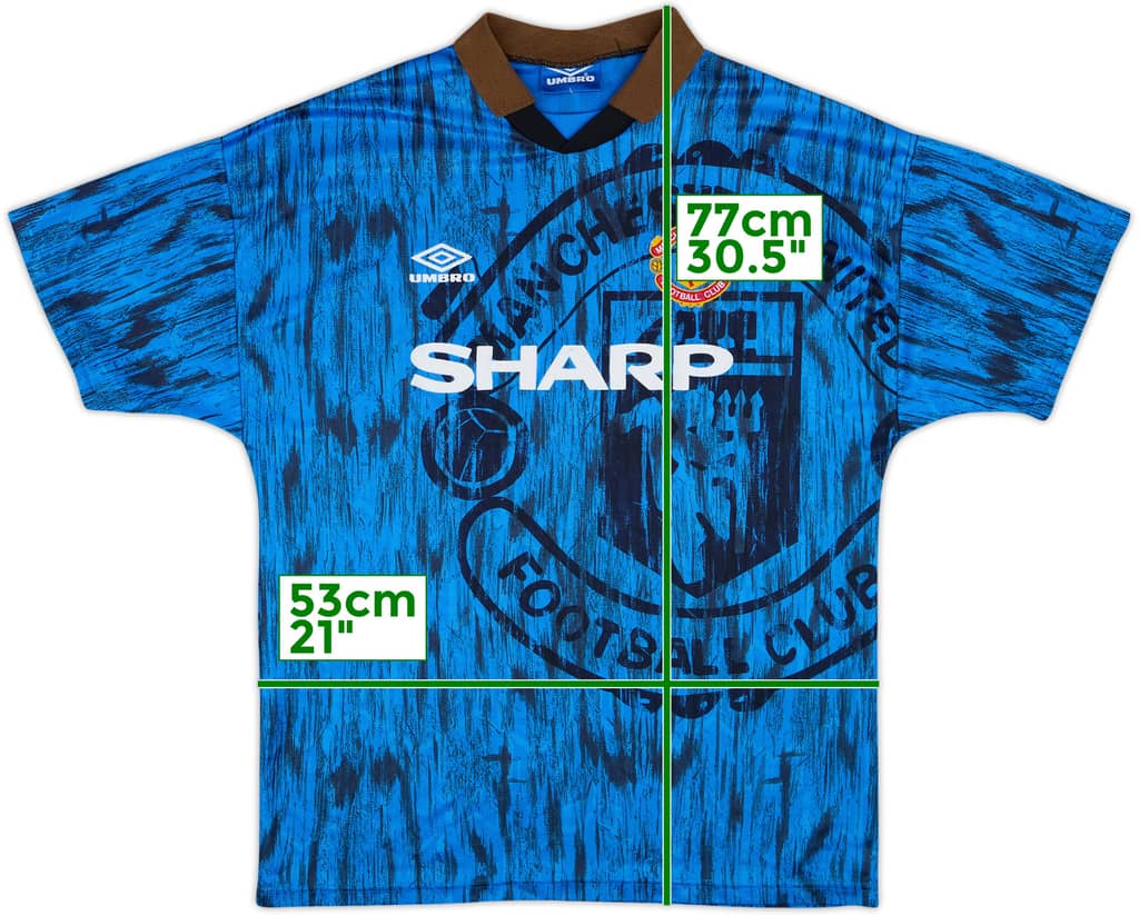 1992-93 Manchester United Away Shirt - 6/10 - (L)