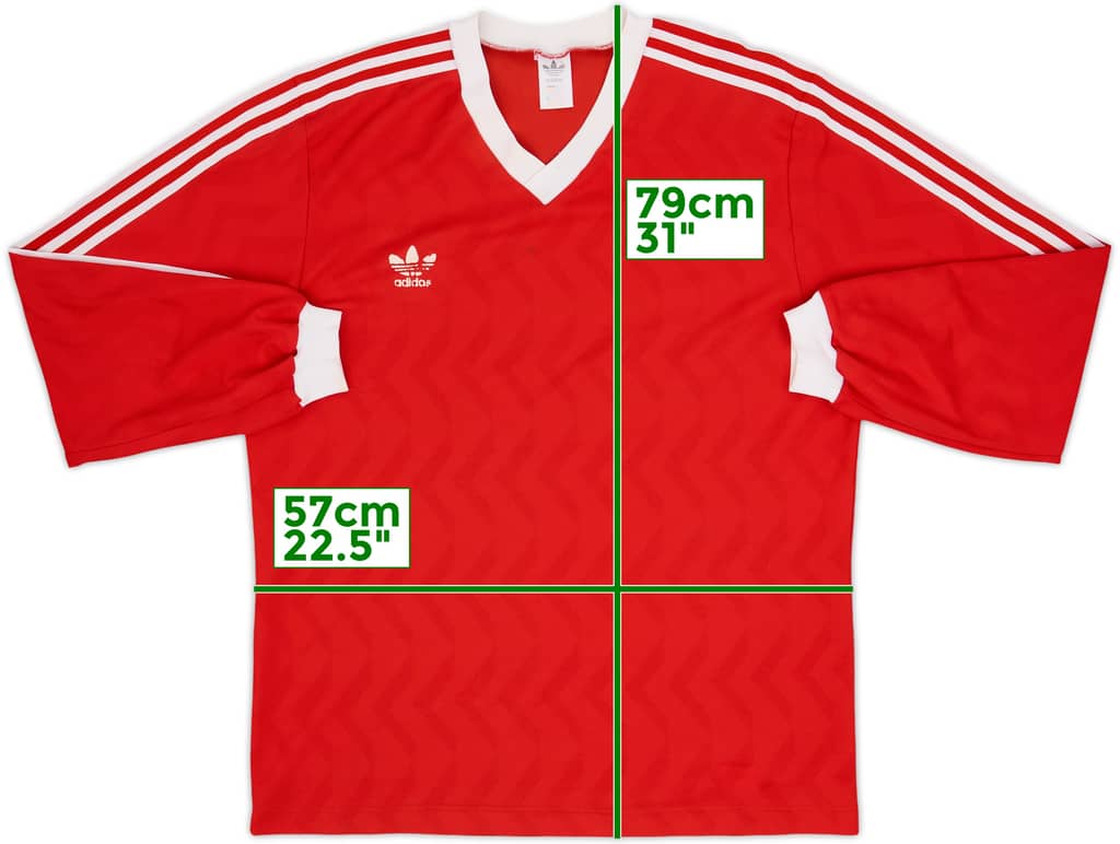 1980s adidas Template L/S Shirt - 5/10 - (XL)
