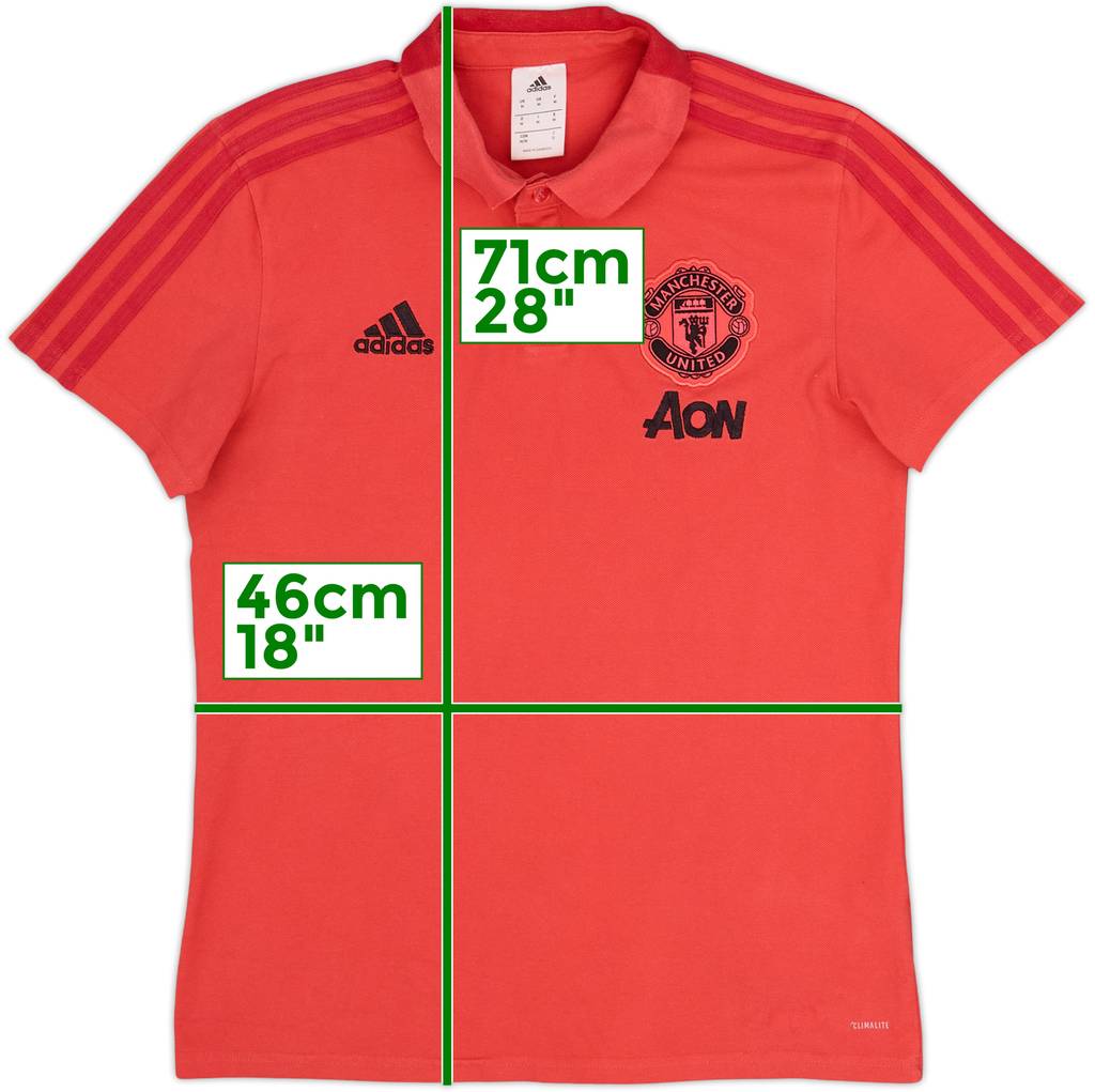 2018-19 Manchester United adidas Polo Shirt - 7/10 - (M)