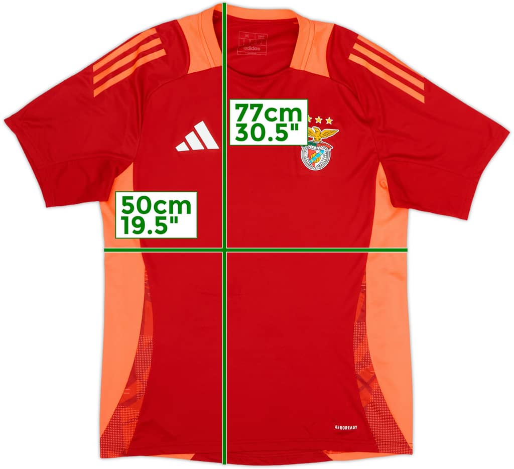 2024-25 Benfica adidas Training Shirt - 9/10 - (M)