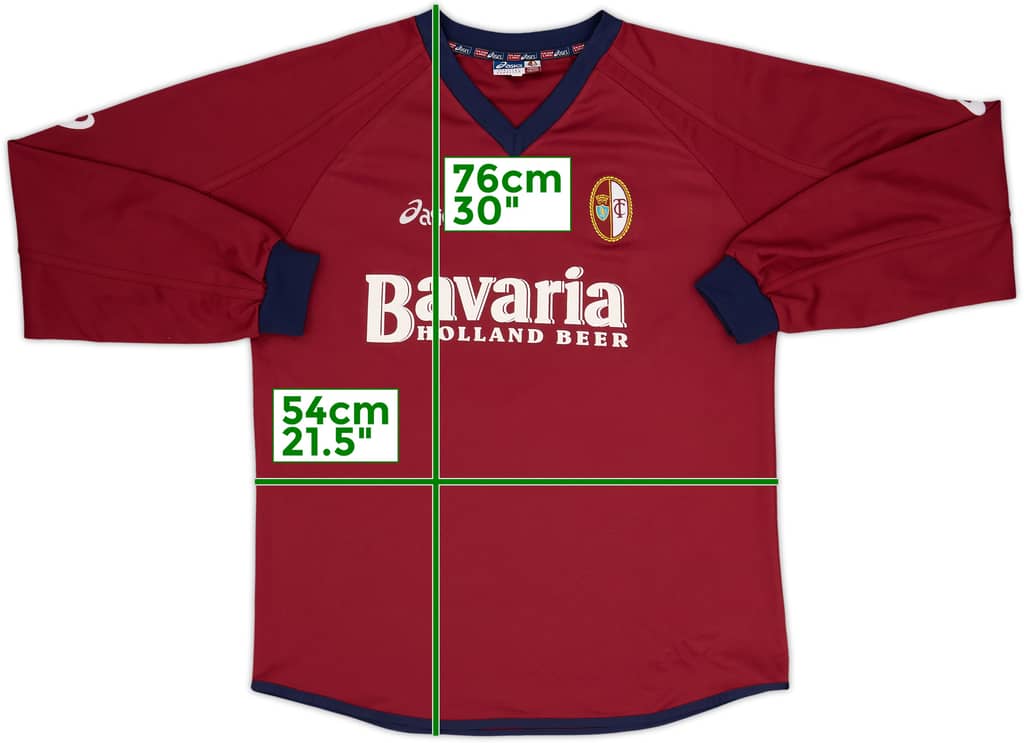 2004-05 Torino Asics Player Issue Training L/S Shirt #35 - 10/10 - (L)