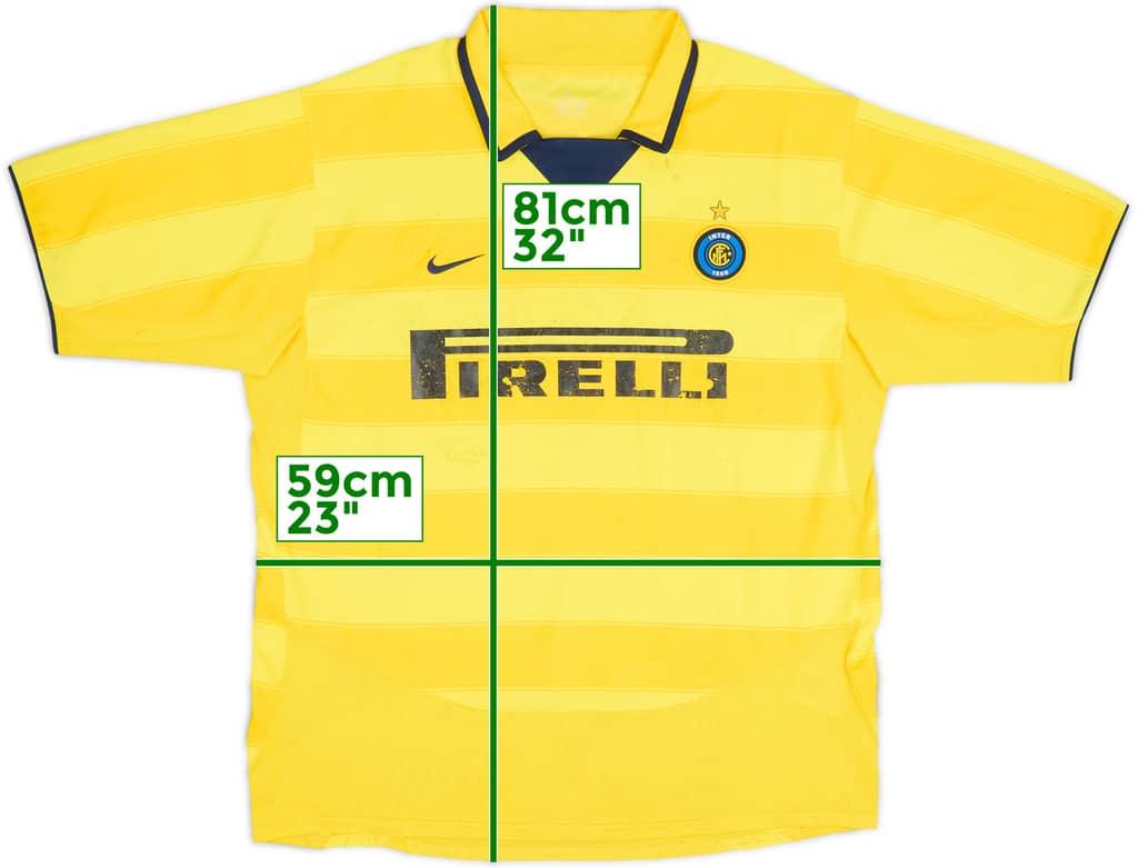 2003-04 Inter de Milán Camiseta Visitante - 5/10 - (XL)