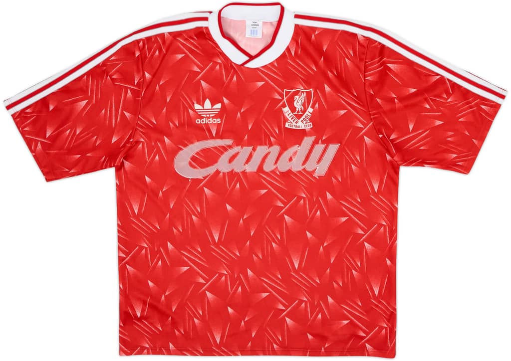 1989-91 Liverpool Camiseta Local - 4/10 - (L)