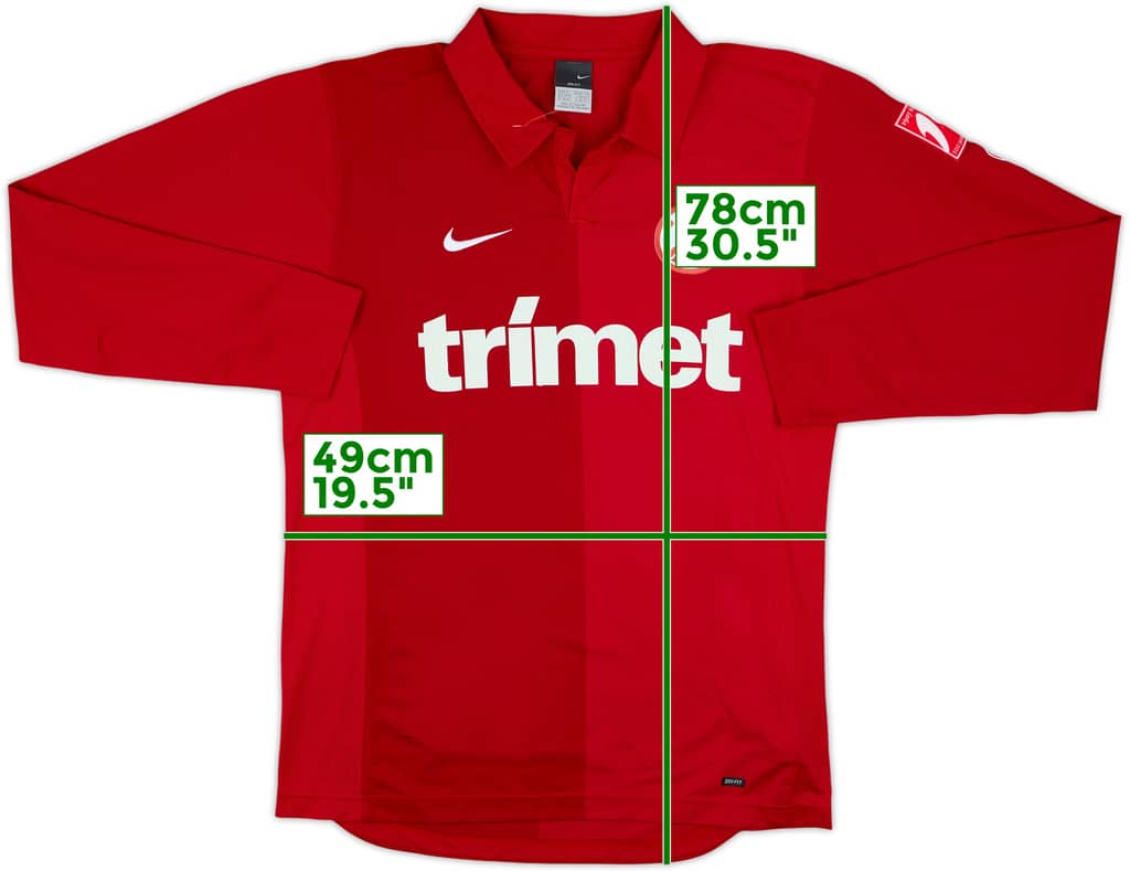 Camiseta de local L/S del Rot-Weiss Essen 2006-07 - 10/10 - (M)