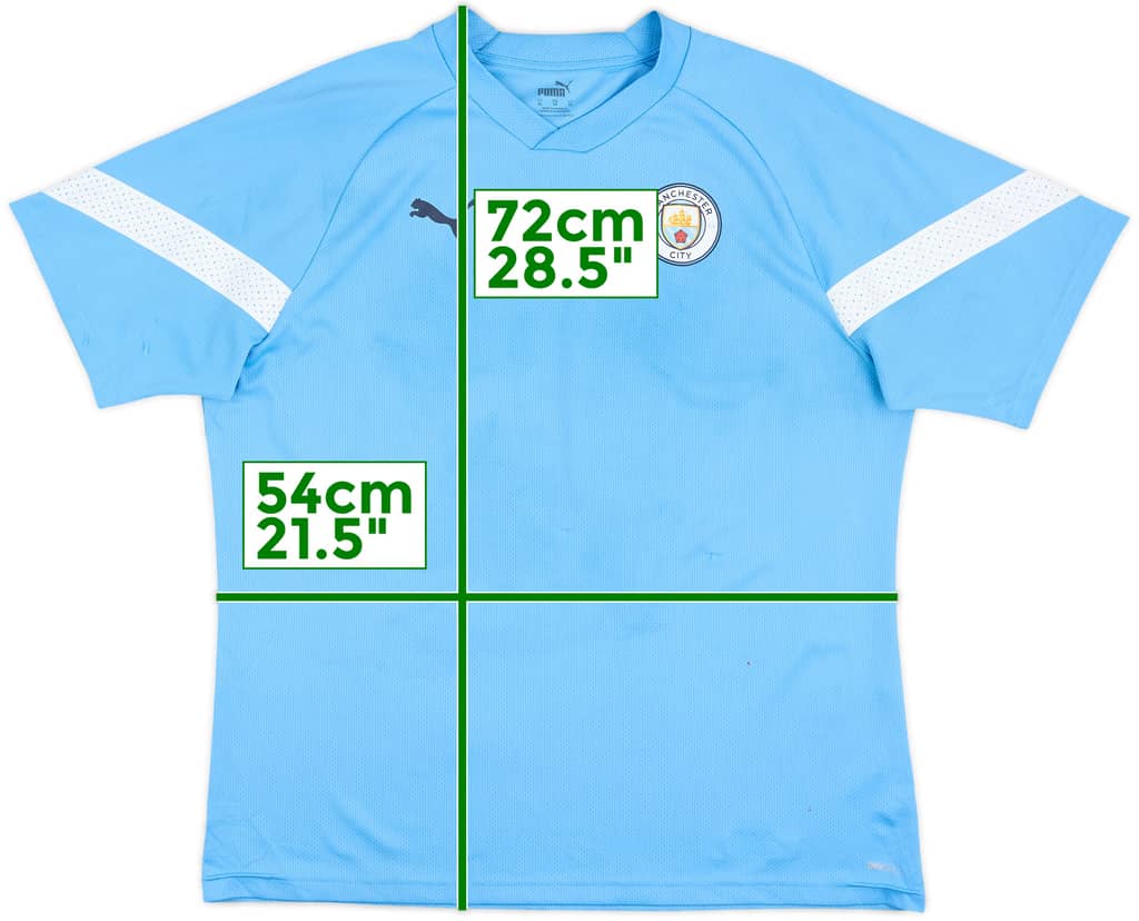 2021-22 Manchester City Puma Training Shirt - 7/10 - (XL)
