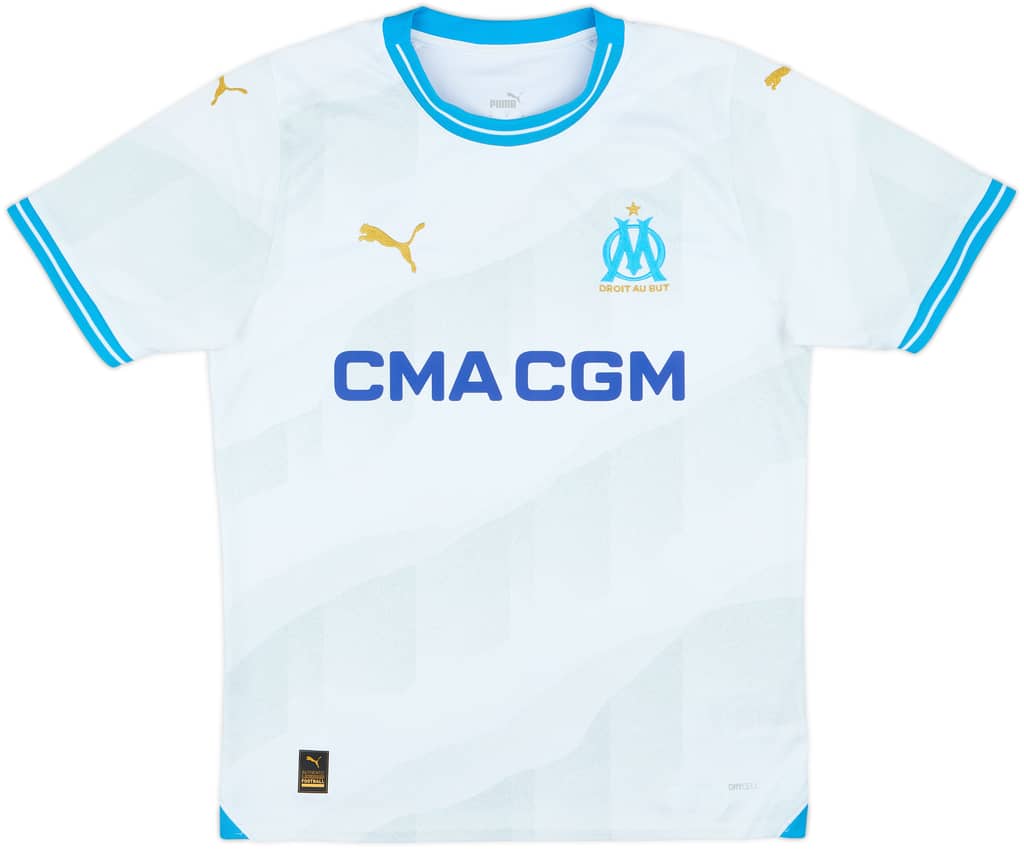 2023-24 Olympique Marseille Home Shirt - 10/10 - (M)