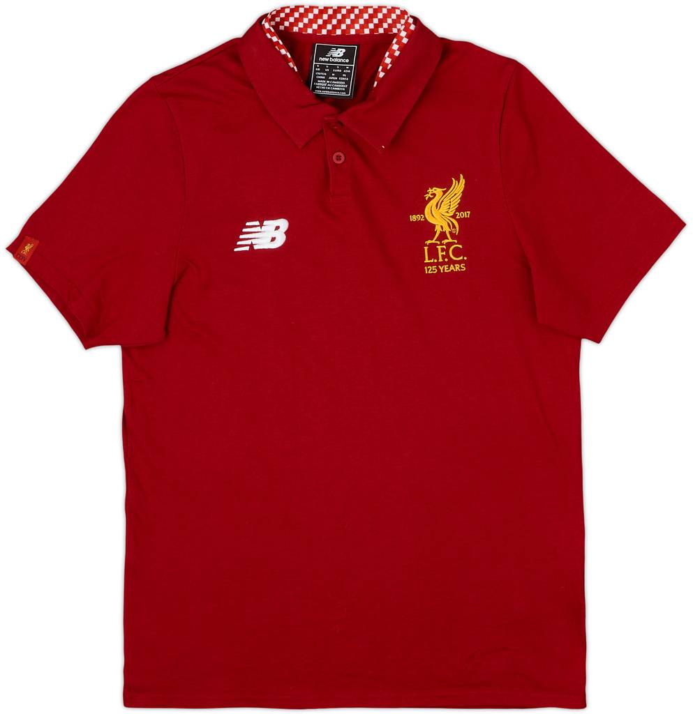 2017-18 Liverpool New Balance Polo Shirt - 8/10 - (S)