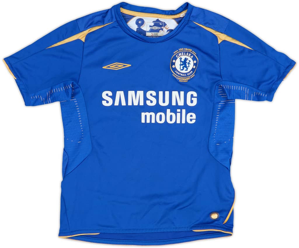 2005-06 Chelsea Centenary Home Shirt - 9/10 - (S.Boys)
