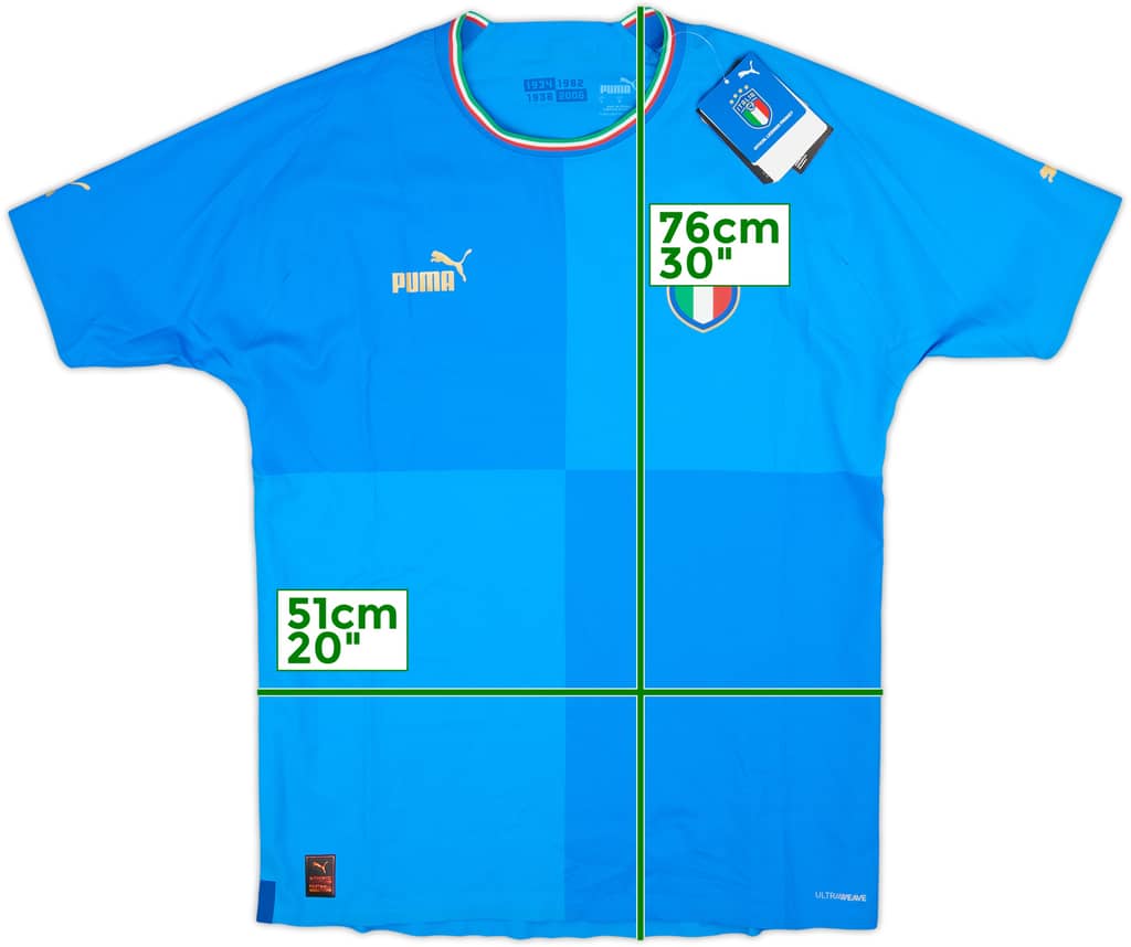 2022-23 Italy Authentic Home Shirt (L)
