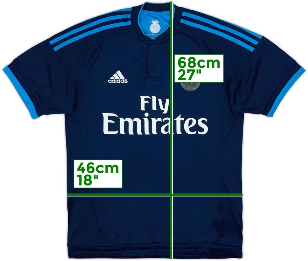 2015-16 Real Madrid Third Shirt - 4/10 - (S)