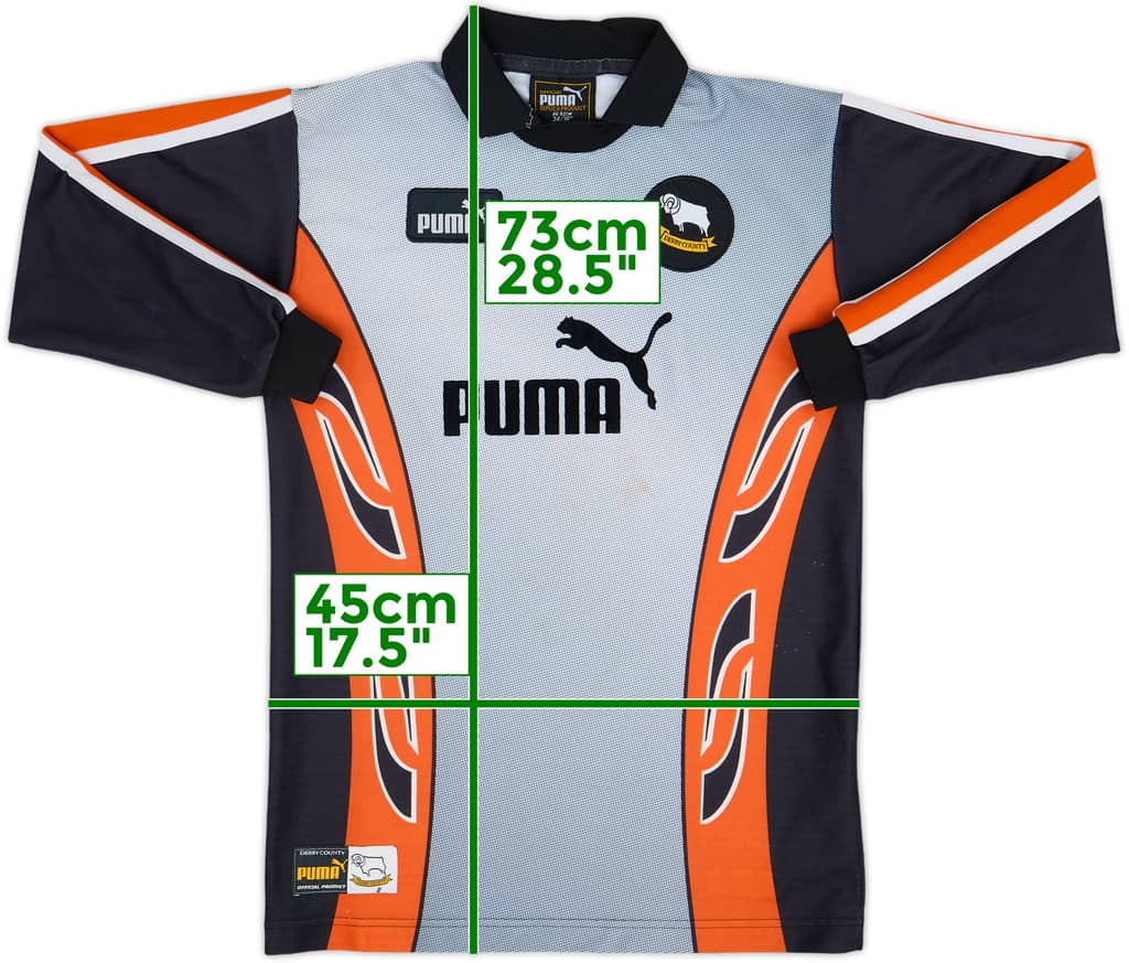 1997-98 Derby County GK Shirt - 9/10 - (XL.Boys)