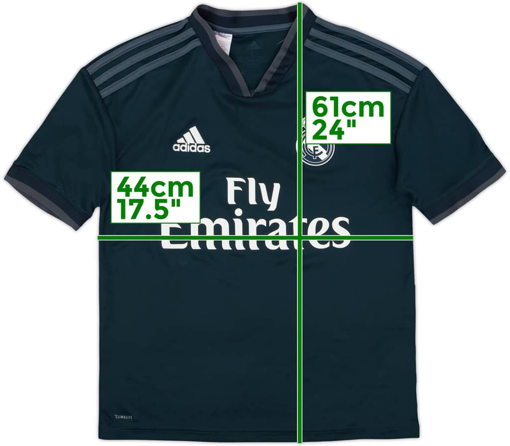 2018-19 Real Madrid Away Shirt - 6/10 - (L.Boys)