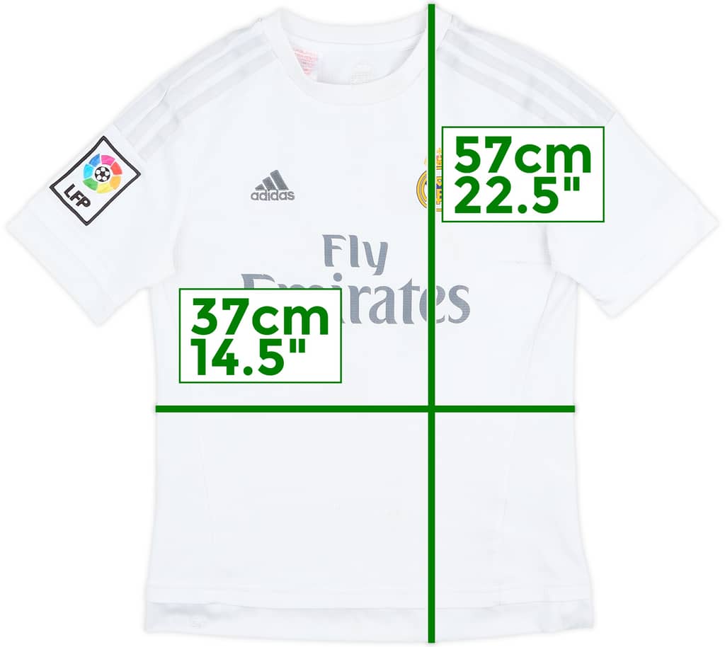 2015-16 Real Madrid Home Shirt - 6/10 - (M.Boys)