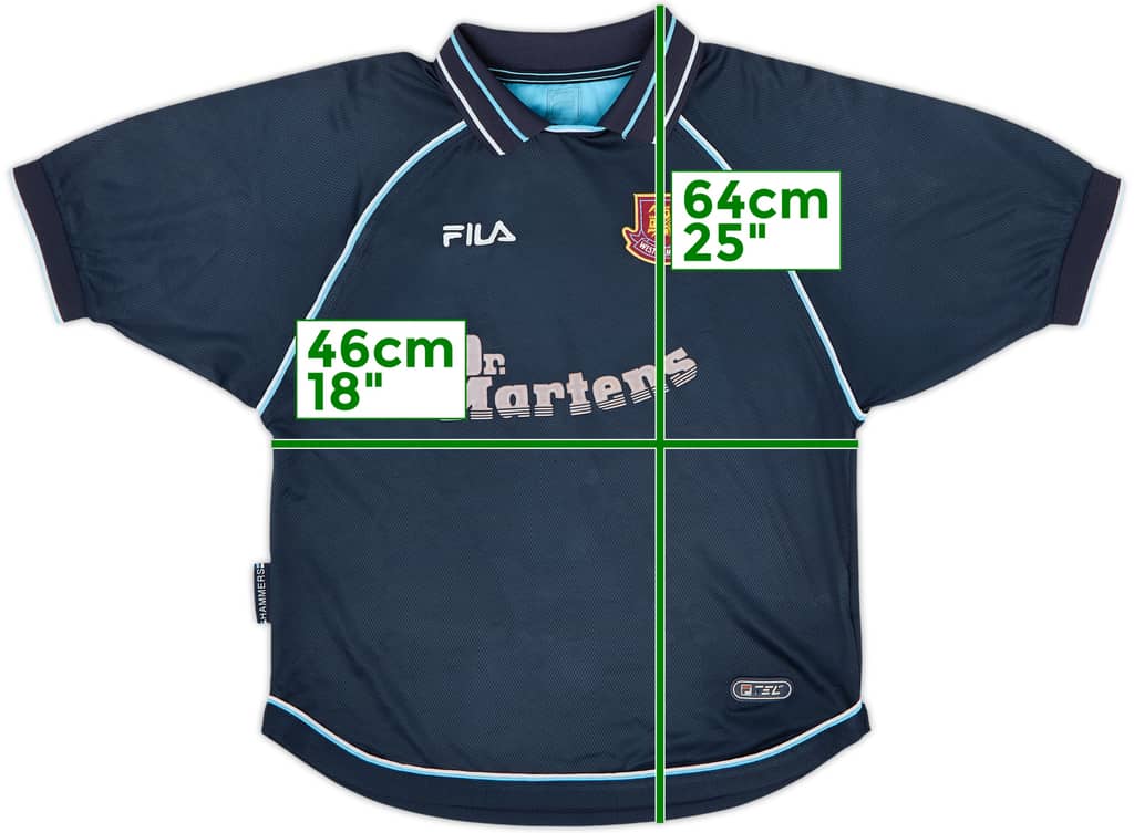 1999-01 West Ham Third Shirt - 6/10 - (S.Boys)