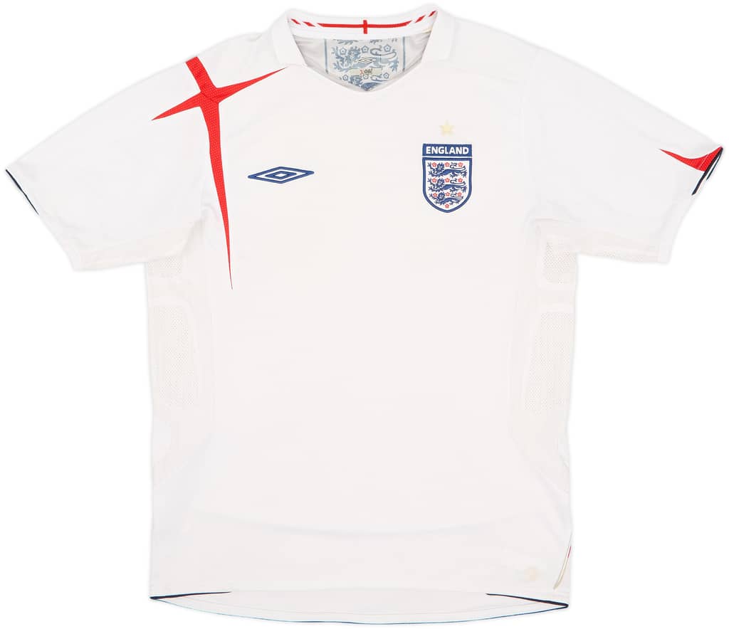 2005-07 England Home Shirt - 5/10 - (M)