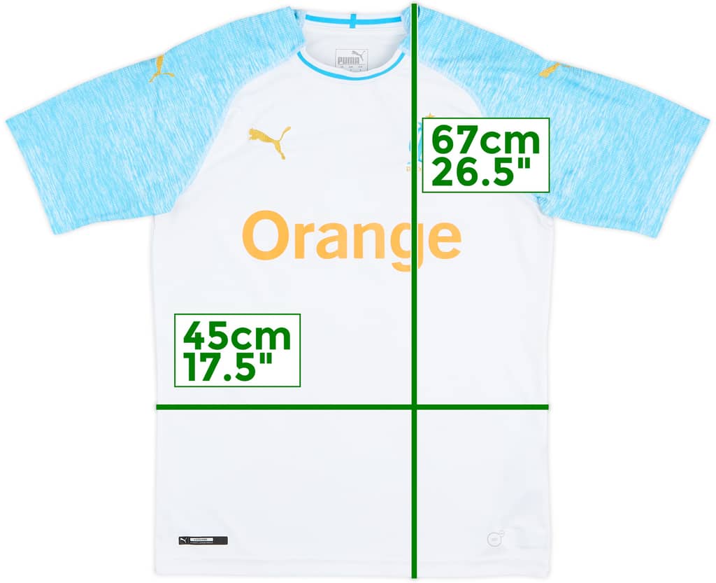 2018-19 Olympique Marseille Home Shirt - 6/10 - (S)