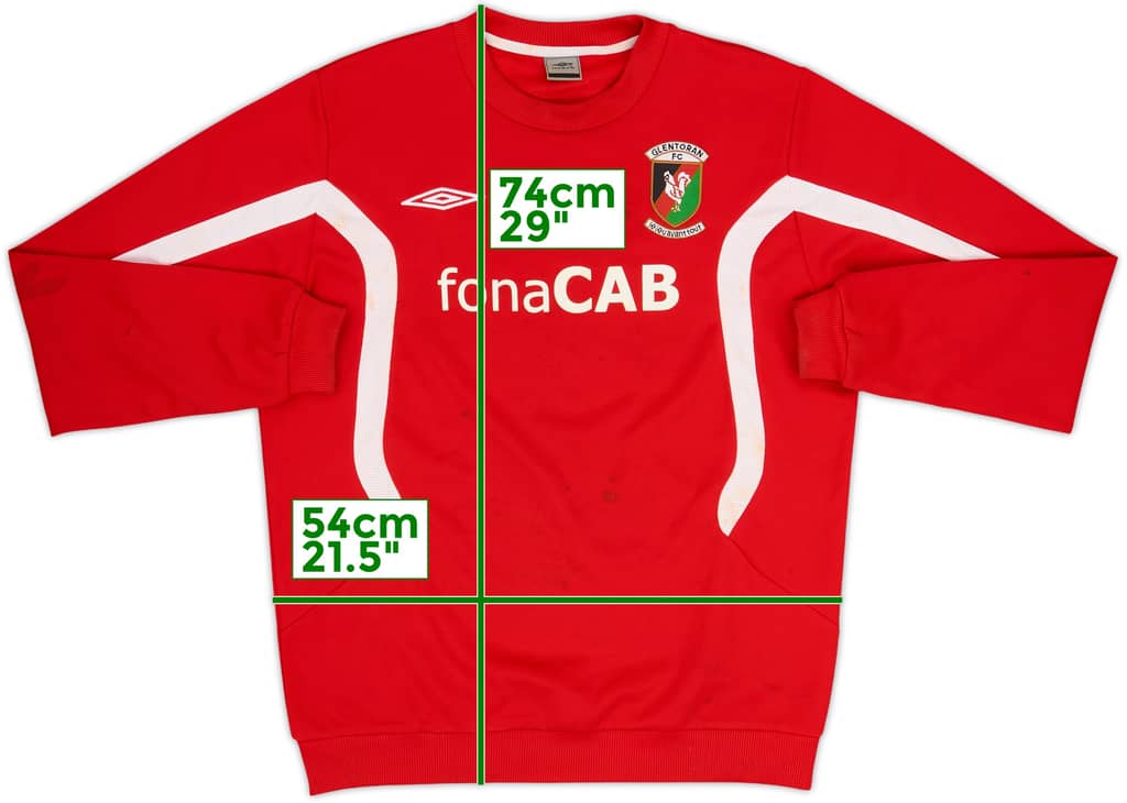 2008-09 Glentoran Umbro Sweat Top - 7/10 - (L)