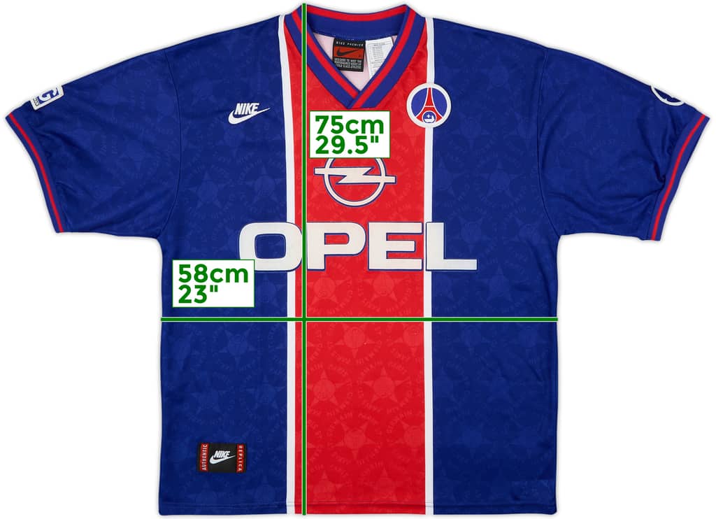 1995-96 Paris Saint-Germain Home Shirt - 8/10 - (XL)