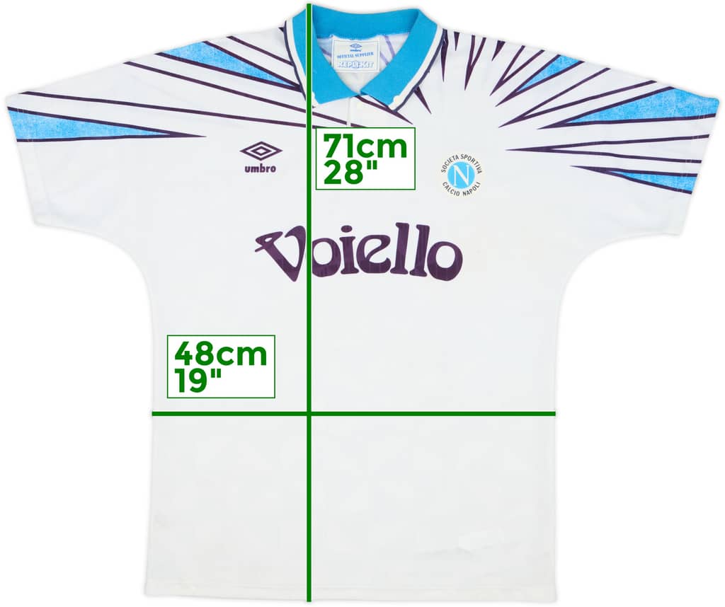 Camiseta de visitante del Napoli 1991-93 - 7/10 - (M)