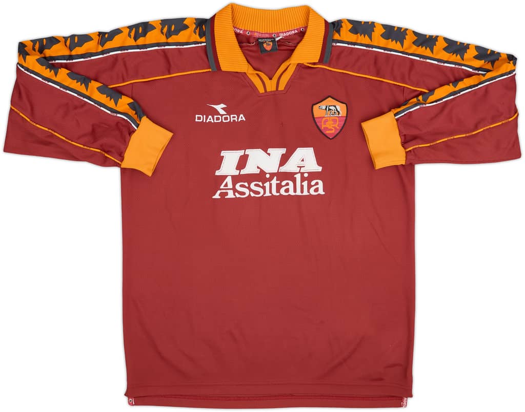 Camiseta de local L/S del Roma 1998-99 - 6/10 - (L)