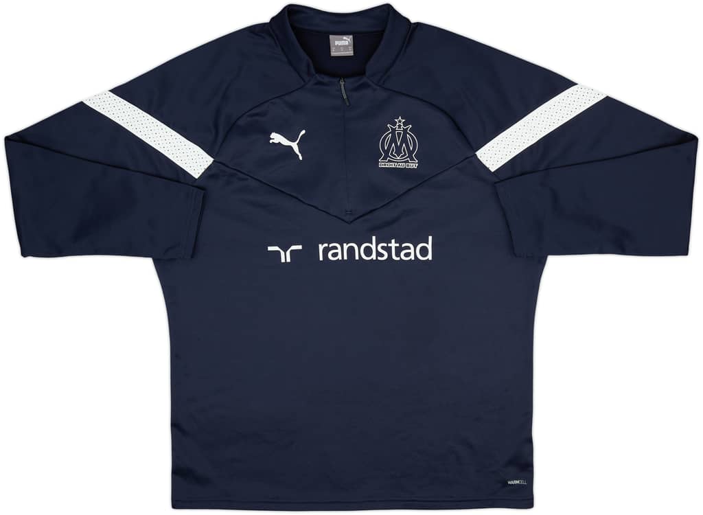 2022-23 Olympique Marseille Puma 1/4 Zip Drill Top - 10/10 - (XL)