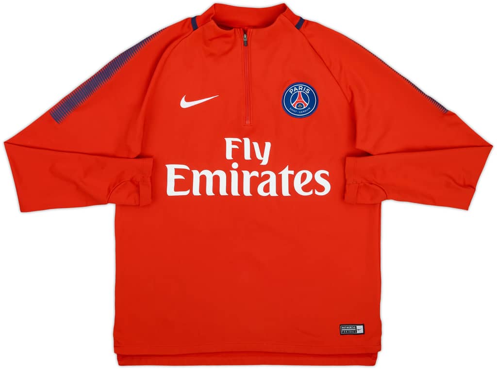 2017-18 Paris Saint-Germain Nike Top de Perforación 1/4 de Cremallera - 7/10 - (M)