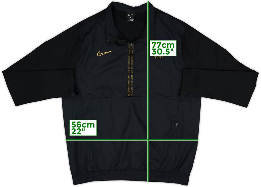 2020-21 Paris Saint-Germain Nike 1/2 Zip Drill Top - 8/10 - (L)