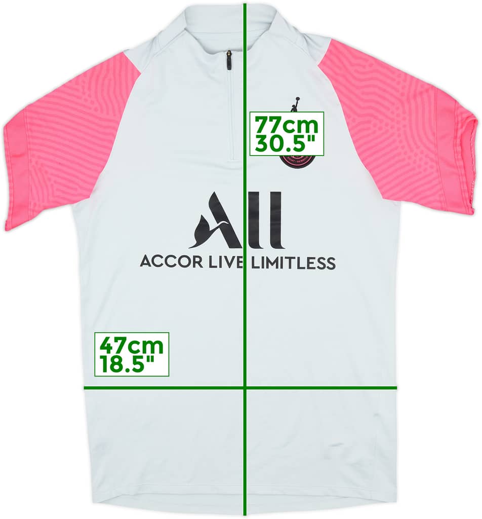 2021-22 Paris Saint-Germain Jordan 1/4 Zip Drill Top - 7/10 - (M)