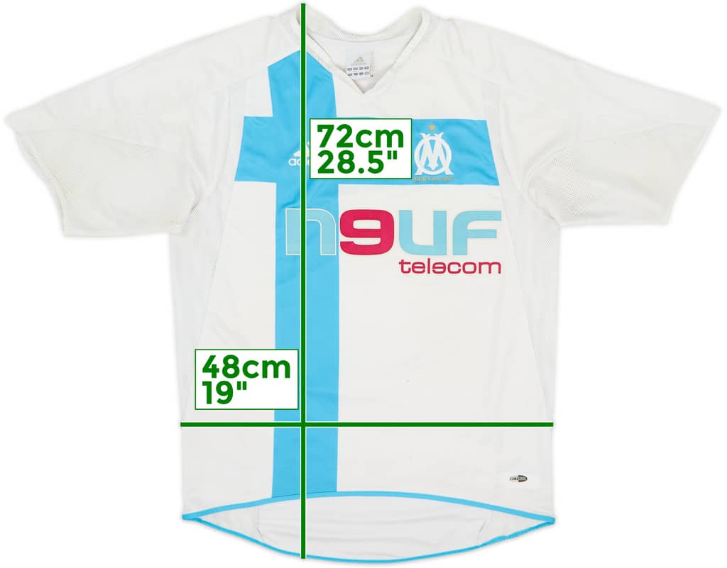 2004-05 Olympique de Marsella Camiseta Local - 5/10 - (S)