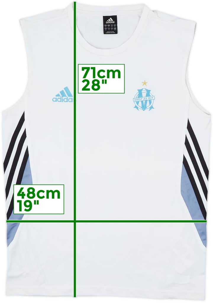 2003-04 Marseille adidas Training Vest - 7/10 - (M)