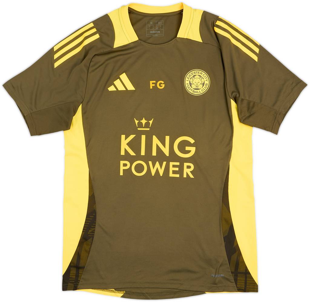 2024-25 Leicester Staff Issue adidas Training Shirt 'FG' - 9/10 - (M)