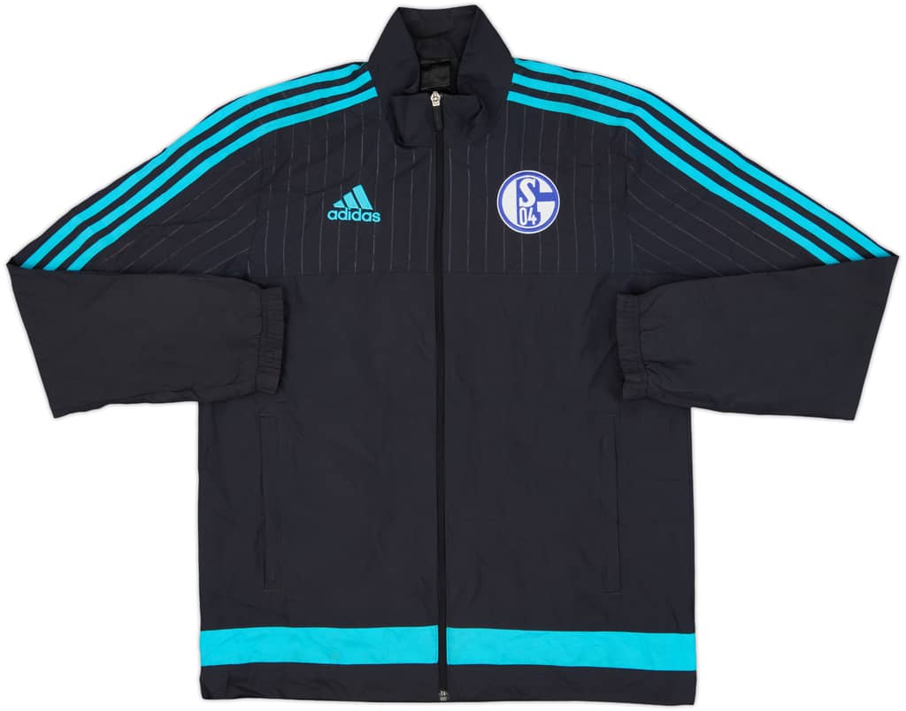 2015-16 Schalke adidas Track Jacket - 8/10 - (M)