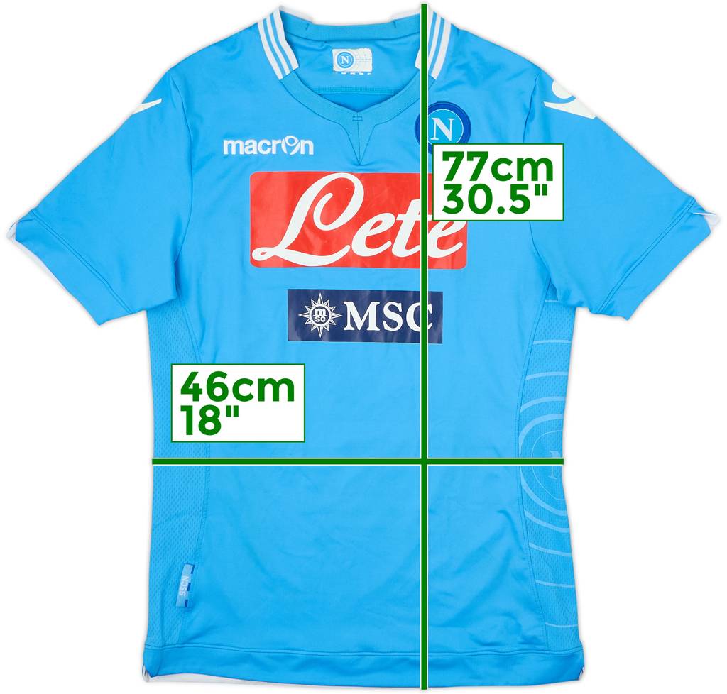 2013-14 Napoli Home Shirt - 7/10 - (XL)