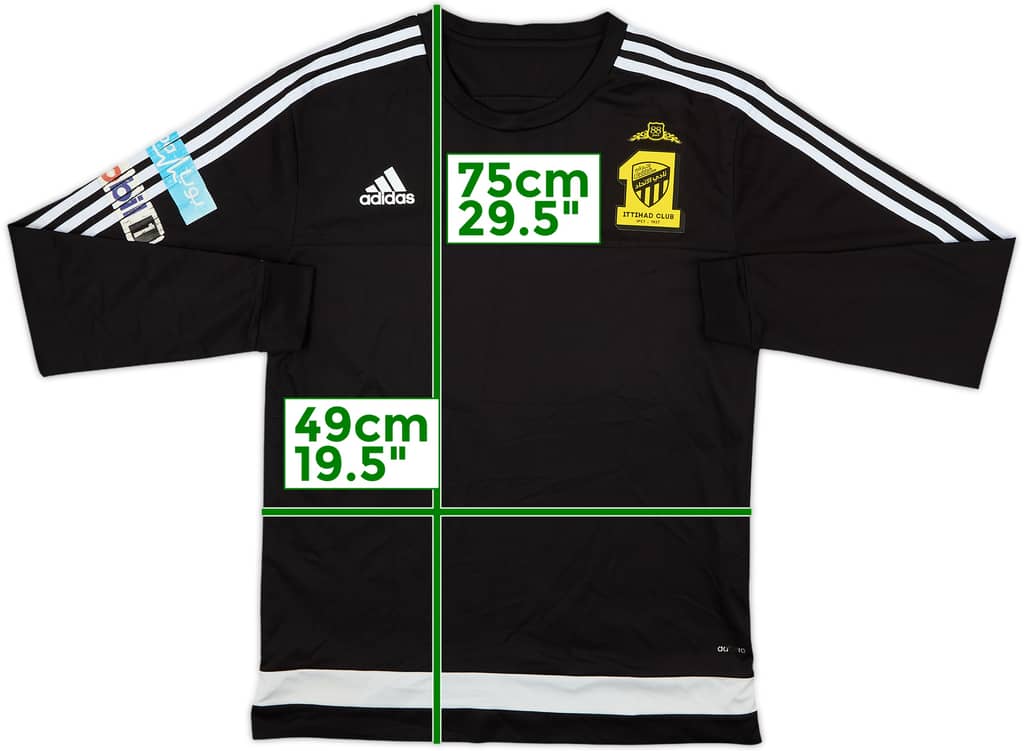 2015-16 Al-Ittihad Player Issue adidas Sweat Top #15 - 6/10 - (XL)