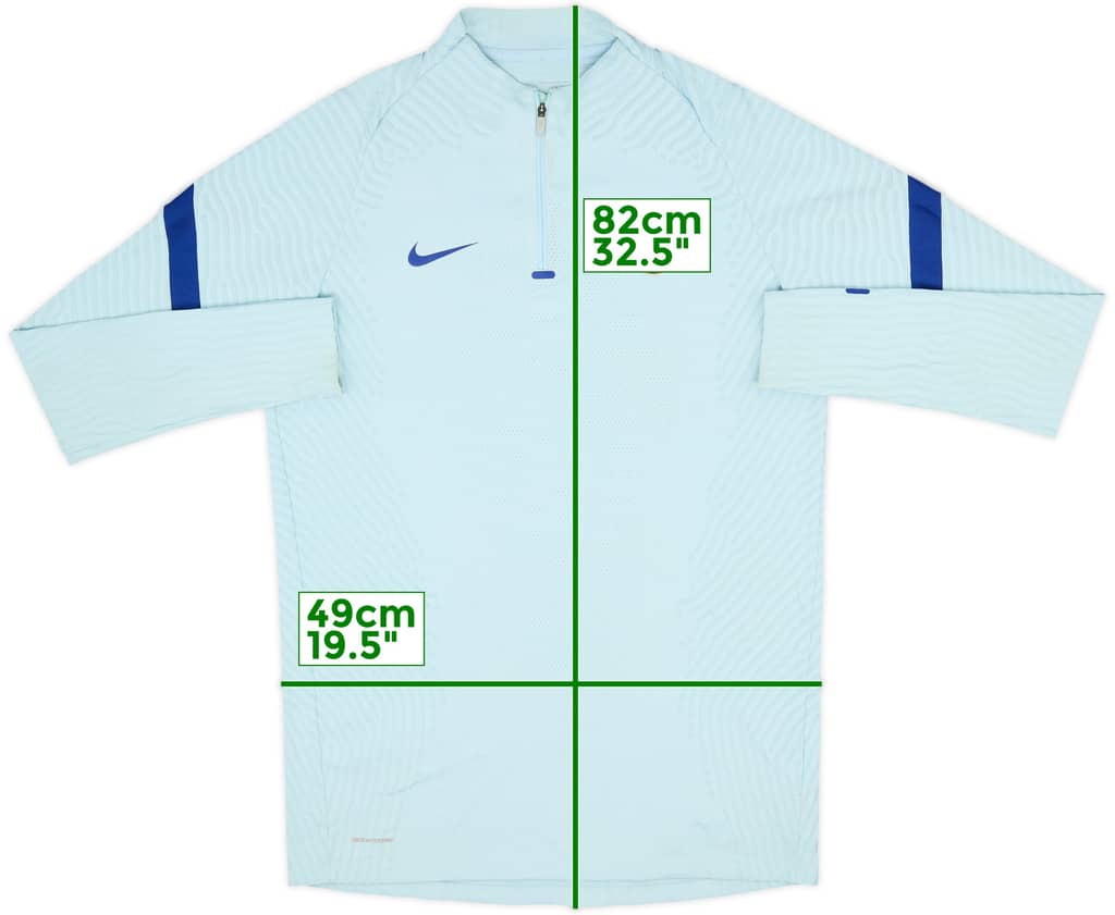 2020-21 Chelsea Nike Vaporknit 1/4 Zip Drill Top - 7/10 - (L)