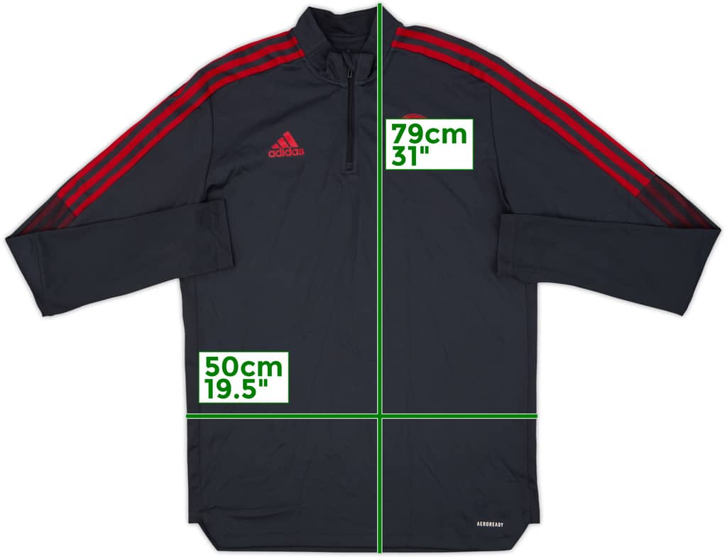 2021-22 Bayern Munich adidas 1/4 Zip Training Top - 8/10 - (L)