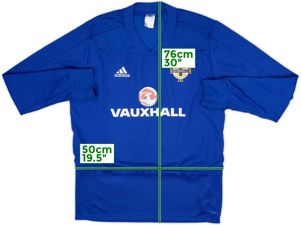 2017-18 Northern Ireland adidas Sweat Top - 6/10 - (L)