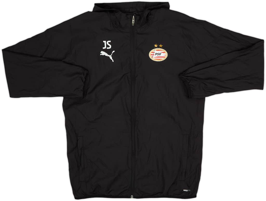 2023-24 PSV Staff Issue Puma Hooded Rain Jacket JS - 8/10 - (M)